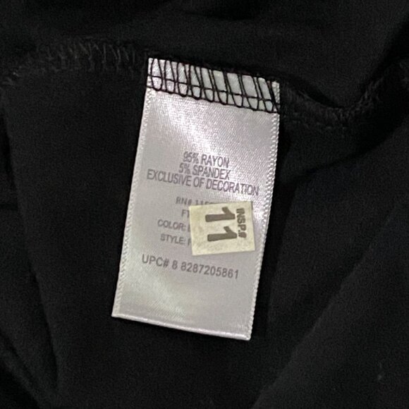 Metro 7 Womens Embellished Cami Top XL Black Y2K Going Out Party Slinky Sparkly - Picture 6 of 7